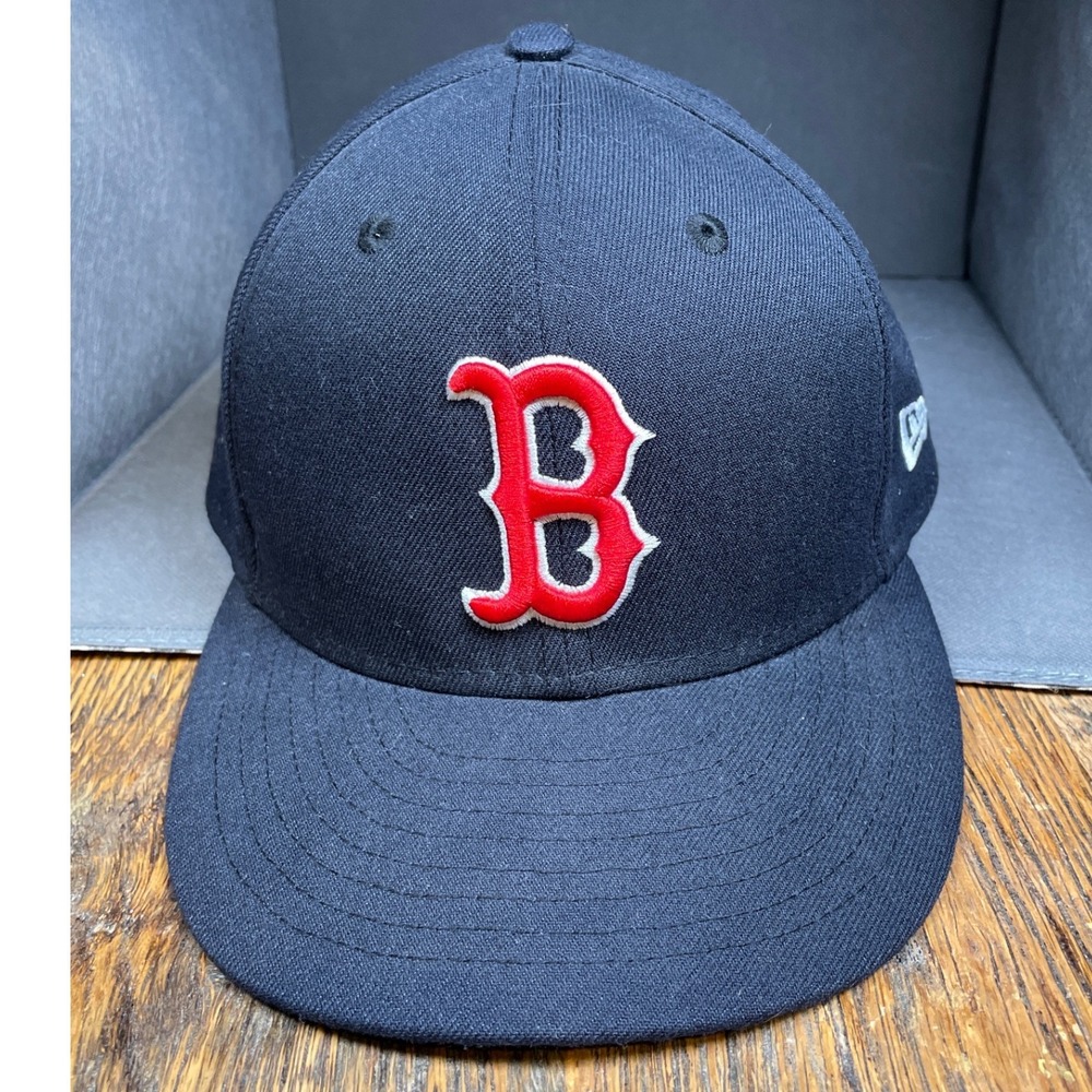 New Era Boston Red Sox MLB Baseball Hat Navy Blue Curved Brim Cap‎ Mens OSFM